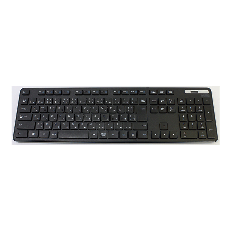JUNK ELECOM ワイヤレスキーボードテンキー付き (TK-FDM110) ※レシーバー無し、片方スタンド無し