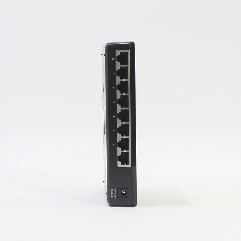 JUNK Logitec 8ポートスイッチングハブ (LAN-GSW08/PAB) ※ステッカー痕焼け有り-thumbmail-2