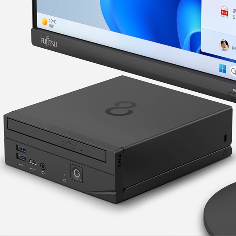 デスクトップ PC 富士通 ESPRIMO WD1-K3 FMVDH08001 Intel 300T メモリ16GB SSD256GB DVD マルチ Windows11 Home リファビッシュ コンパクト パソコン 2025年モデル-thumbmail-3
