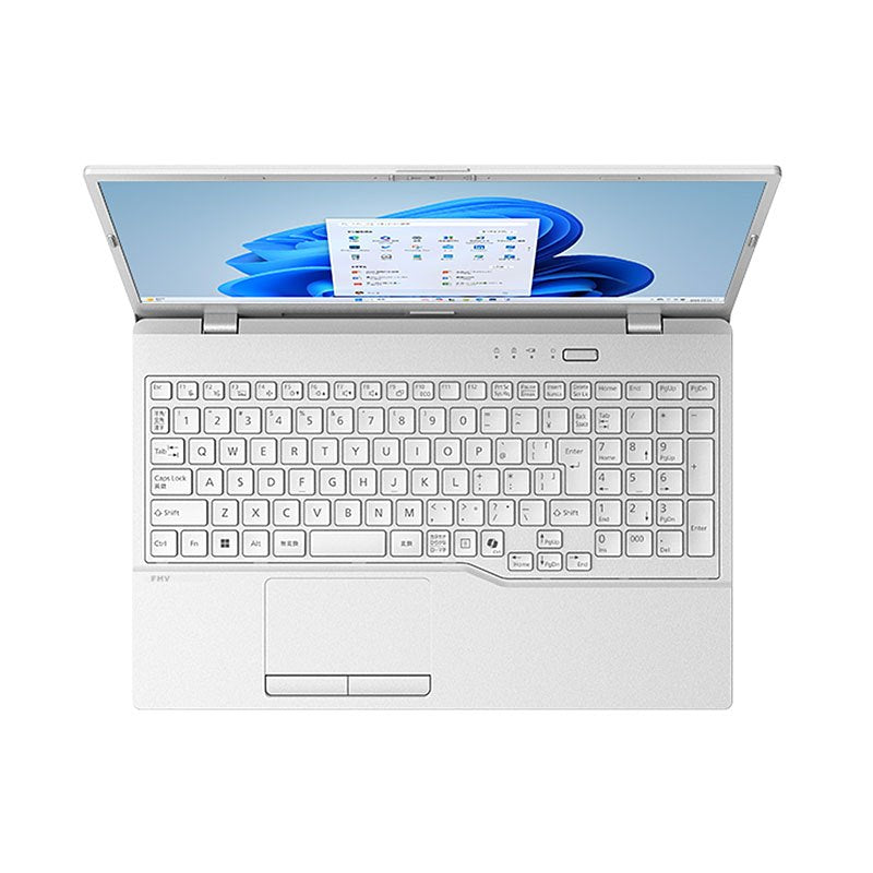ノートパソコン 富士通 15.6型 フルHD LIFEBOOK WE1-K3 FMVWK3E15W Core i5-1335U メモリ16GB SSD512GB 無線LAN テンキー Webカメラ Windows11 Home Office無し リファビッシュ 2025年モデル ホワイト-thumbmail-2