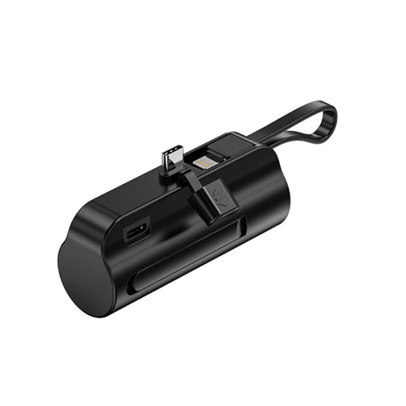 Lazos モバイルバッテリー 5000mAh [L-DCMB5-B] 超小型 直接充電型 ブラック