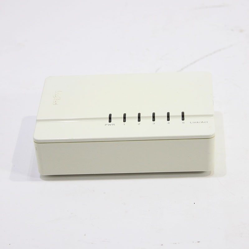 【JUNK】 Logitec スイッチングハブ [LAN-SW05P/PB] ※4番LANポート通電不能