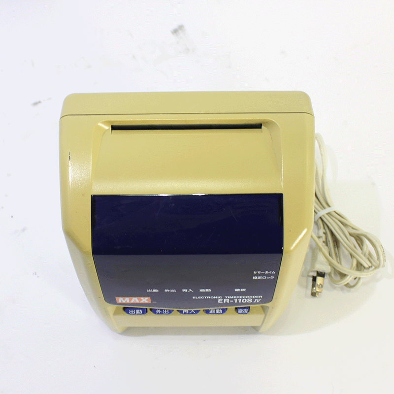 JUNK MAX タイムレコーダー (ER-110SⅣ) ※筐体黄ばみ有り