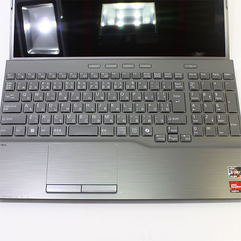 ノートパソコン 富士通 フルHD 15.6型 FMV Note A WA1-K2 FMVWK2A175 Ryzen7-7730U メモリ16GB SSD512GB DVD マルチ 無線LAN Webカメラ テンキー Windows11 Home 良品中古 PC ブライトブラック 2025年モデル-thumbmail-3