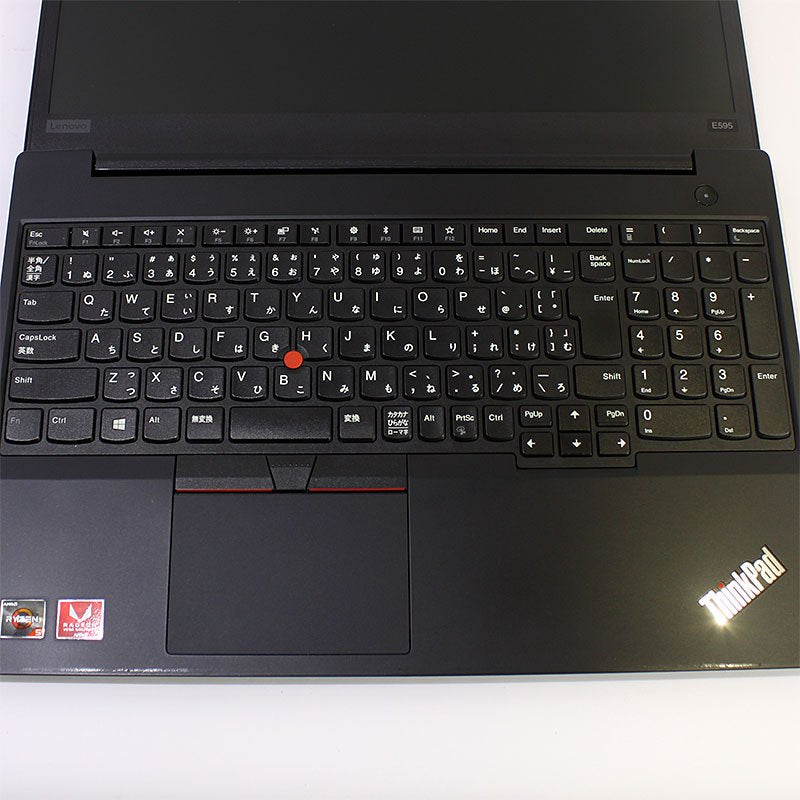 ノートパソコン Lenovo 15.6型 フルHD ThinkPad E595 20NFS05F00 Ryzen5 3500U メモリ8GB SSD128GB 無線LAN Webカメラ テンキー Windows11 Pro 良品中古 PC 2019年モデル-thumbmail-3