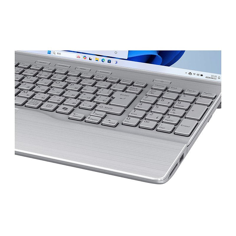 ノートパソコン 富士通 フルHD 15.6型 FMV Note A WA1-K3 FMVAH12002 Ryzen7-7730U メモリ16GB SSD512GB DVD マルチ 無線LAN Webカメラ テンキー Windows11 Home Office無し リファビッシュ PC ファインシルバー 2025年モデル-thumbmail-4