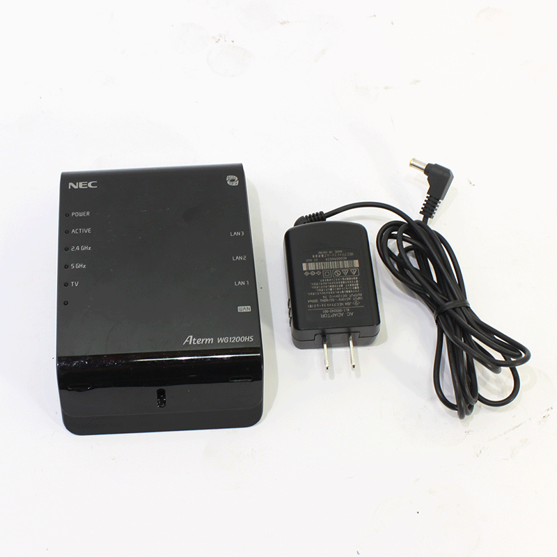 JUNK NEC Wifiルーター (Aterm WG1200HS) ※縦置きスタンド欠損
