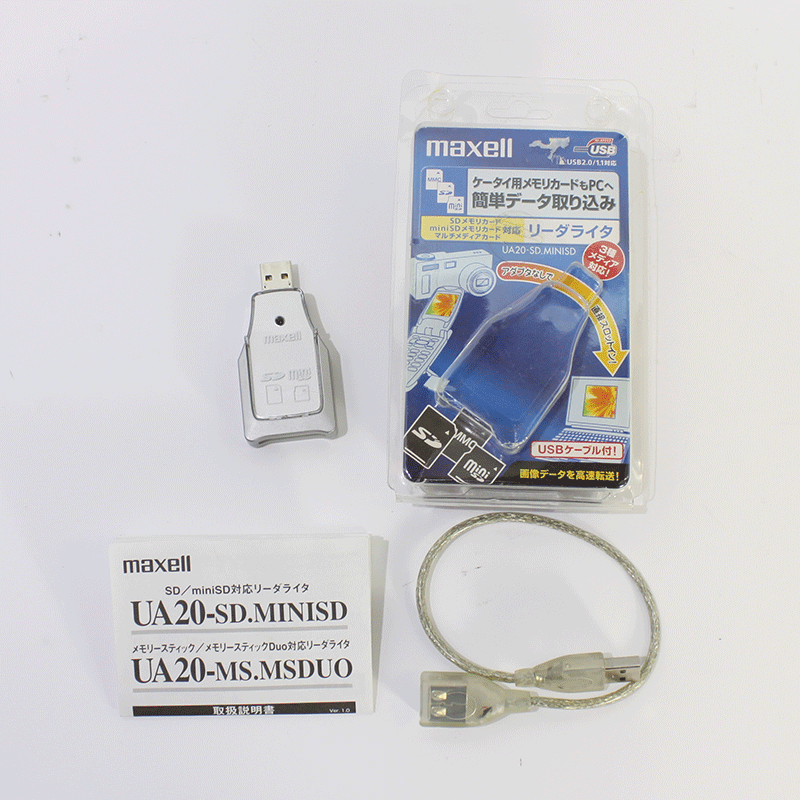 JUNK maxell SDカードリーダ (UA20-SD.MINISD)