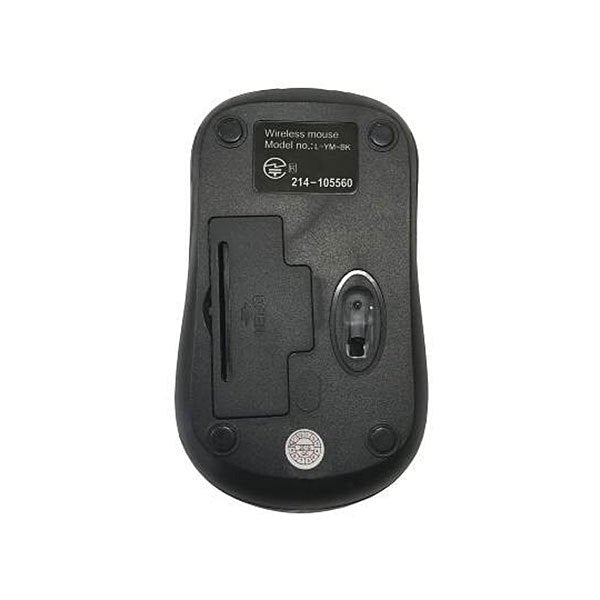 Lazos 2.4GHz ワイヤレスマウス [L-YM-BK] ブラック