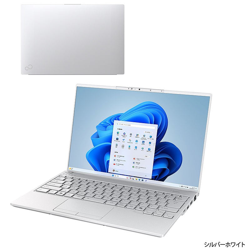 ノートパソコン 富士通 14型 WUXGA LIFEBOOK WU2/J3 FMVUH03001 Core Ultra7 155H メモリ32GB SSD1TB Wi-Fi7 Webカメラ Windows11 Home リファビッシュ PC シルバーホワイト 軽量 薄型 2024年モデル-thumbmail-2