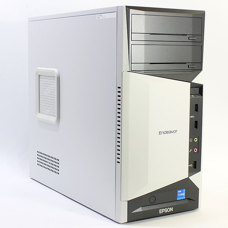 デスクトップ PC EPSON Endeavor MR8400 Core i5-12600K メモリ16GB SSD256GB DVD ROM Windows11 Home 高性能ミニタワー 良品中古 パソコン 2022年モデル