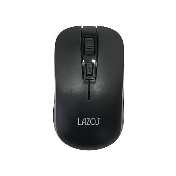 Lazos 2.4GHz ワイヤレスマウス [L-YM-BK] ブラック