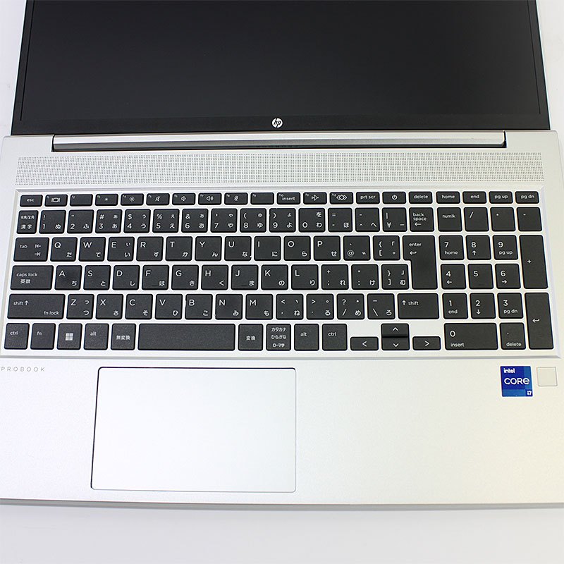 ノートパソコン HP 15.6型 フルHD ProBook 450 G9 4D3Y0AV Core i7-1255U メモリ16GB SSD256GB 無線LAN テンキー Webカメラ 指紋認証 Windows11 Pro 良品中古 PC 2022年モデル-thumbmail-3