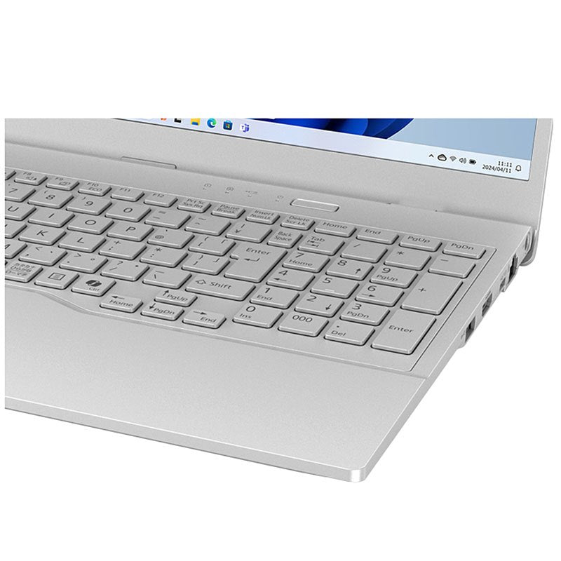 現金特価 ノートパソコン 富士通 15.6型 フルHD LIFEBOOK WA1/J2 FMVWJ2A15W Core i5-1235U メモリ16GB SSD512GB 無線LAN テンキー Webカメラ Windows11 Home Office無し リファビッシュ 2024年モデル ホワイト-thumbmail-3