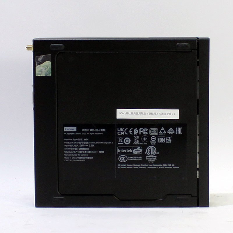 デスクトップ PC Lenovo ThinkCentre M70q Tiny Gen3 Core i5-12400T メモリ16GB SSD256GB 無線LAN Windows11 良品中古 コンパクト パソコン 2022年モデル-thumbmail-4