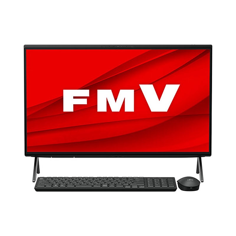デスクトップ PC 富士通 23.8インチ フルHD 液晶一体型 FMV WF1-K1 FMVFH08001 Core i5-1235U メモリ8GB SSD512GB 無線LAN Webカメラ Windows11 Home リファビッシュ パソコン 2025年モデル