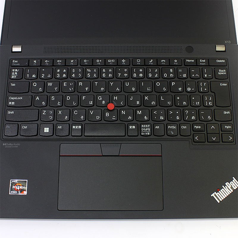 ノートパソコン Lenovo 13.3型 WUXGA ThinkPad X13 Gen2 AMD 20XJS1KP00 Ryzen5 5650U メモリ16GB SSD256GB 無線LAN Webカメラ Windows11 Pro 良品中古 モバイル PC 2021年モデル-thumbmail-4