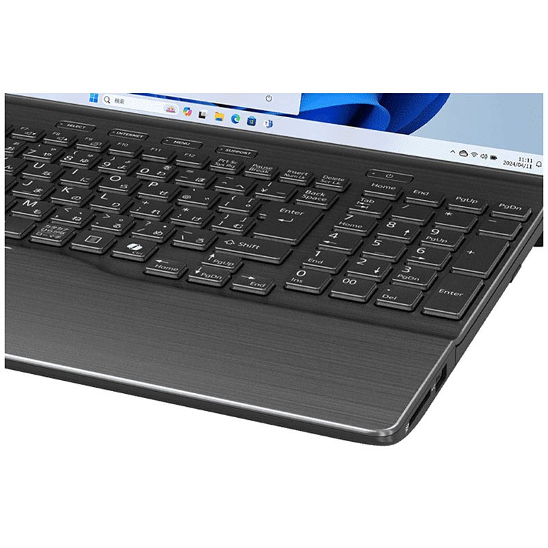 現金特価 ノートパソコン 富士通 フルHD 15.6型 FMV Note A WA1-K2 FMVWK2A175 Ryzen7-7730U メモリ16GB SSD512GB DVD マルチ 無線LAN Webカメラ テンキー Windows11 Home Office無し リファビッシュ PC ブライトブラック 2025年モデル-thumbmail-3