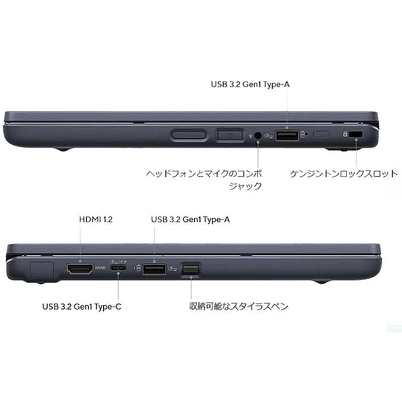 ノートパソコン ASUS 12.2型 タッチパネル Chromebook CZ12 Flip CZ1204FM2A-R90063 MediaTek Kompanio 520 メモリ8GB eMMC64GB 無線LAN Webカメラ ChromeOS リファビッシュ PC ミネラルグレー-thumbmail-7