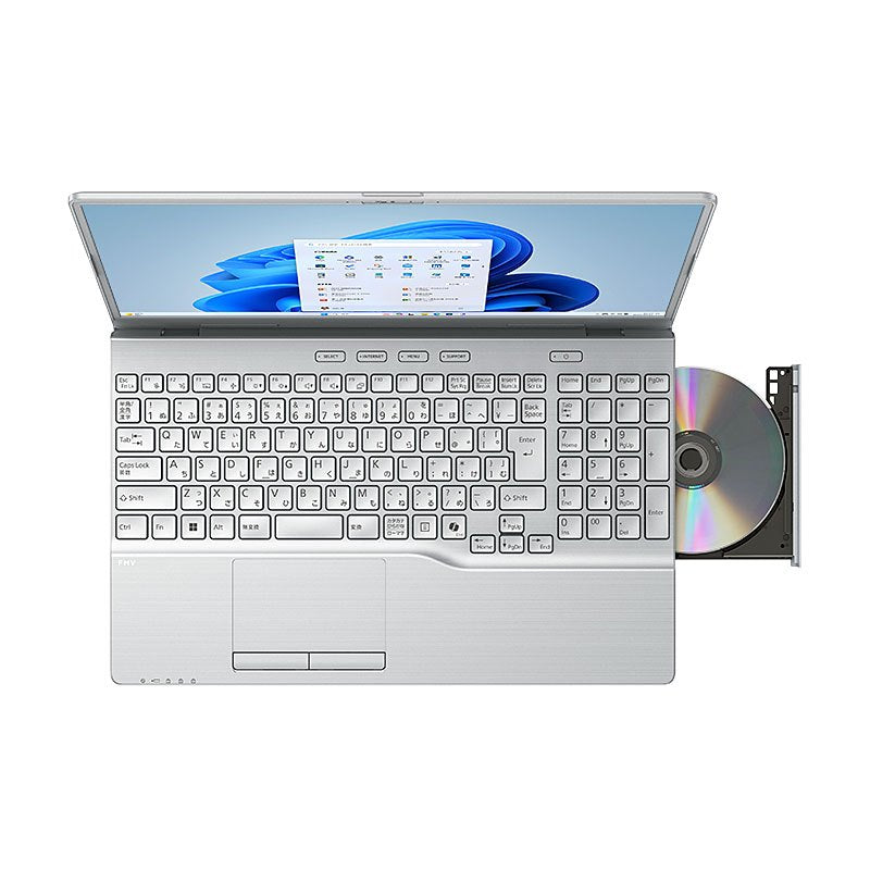 ノートパソコン 富士通 フルHD 15.6型 FMV Note A WA1-K3 FMVAH12002 Ryzen7-7730U メモリ16GB SSD512GB DVD マルチ 無線LAN Webカメラ テンキー Windows11 Home Office無し リファビッシュ PC ファインシルバー 2025年モデル