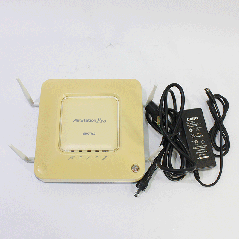 JUNK BUFFALO 無線LANアクセスポイント (WAPM-APG300N) ※カバーが閉まらない&カバー黄ばみ有り-thumbmail-3