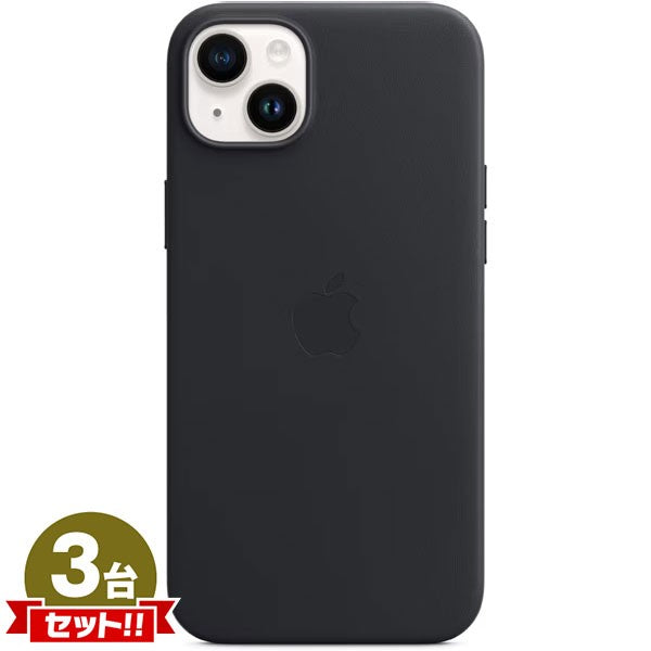 APPLE純正 MagSafe対応 iPhone 14 Plus Leather Case Midnight MPP93FE/A 新品 アウトレット 未開封 3点セット