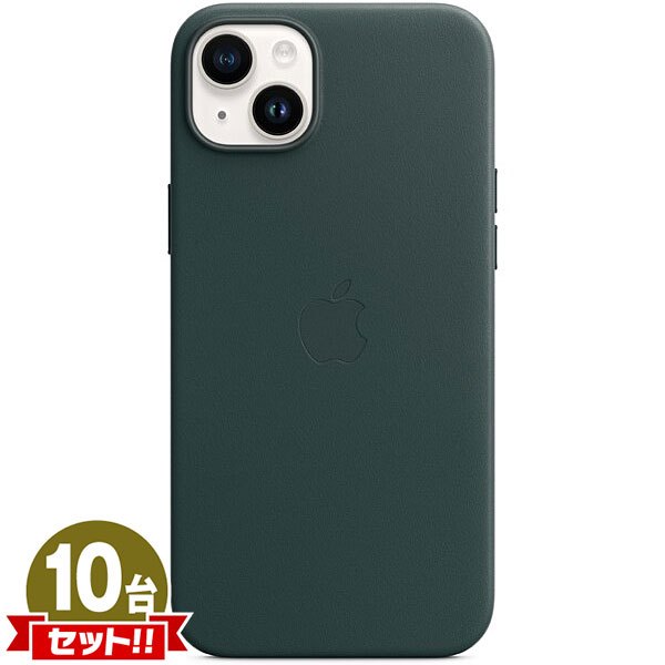 APPLE純正 MagSafe対応 iPhone 14 Plus Leather Case Forest Green MPPA3FE/A 新品 アウトレット 未開封 10点セット